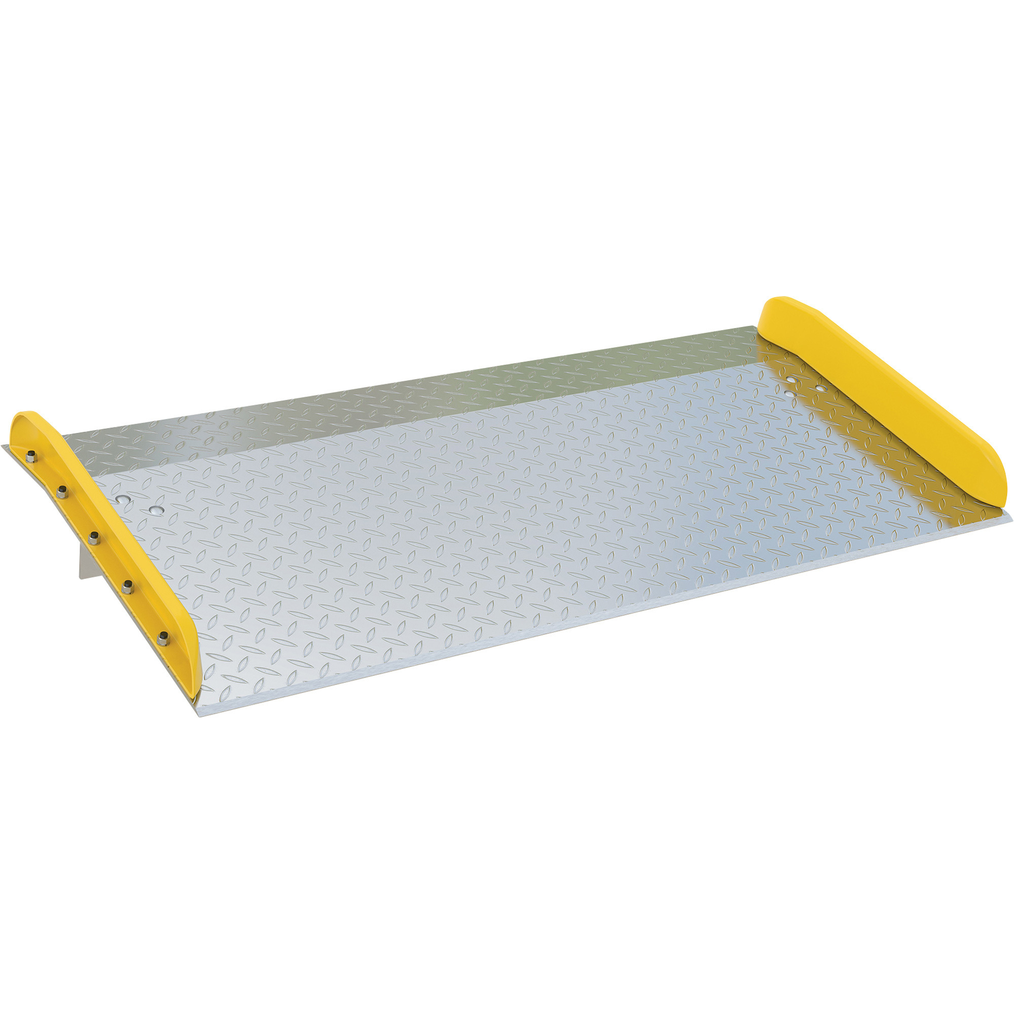 Vestil Aluminum Truck Dockboard - 20,000-Lb. Capacity, Steel Curbs, 36in.L x 72in.W, Model# TAS-20-7236